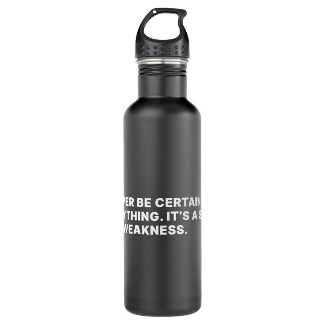Doctor Who Quote      Stainless Steel Water Bottle (Front)