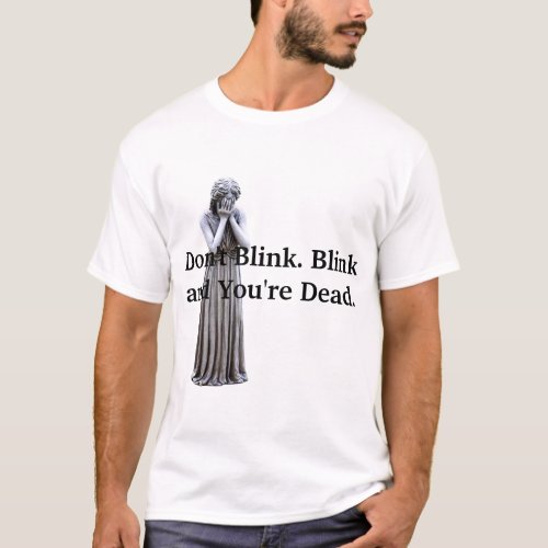Doctor Who Weeping Angel Dont Blink T_Shirt