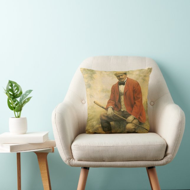 Doctor William Laidlaw Purves Portrait by Collier Throw Pillow (Chair)