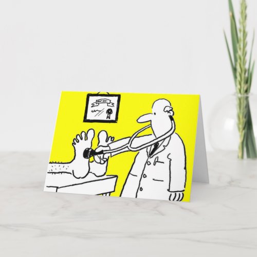 Doctor with Stethoscope Card