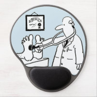 Doctor with Stethoscope Checking Feet Gel Mouse Pad
