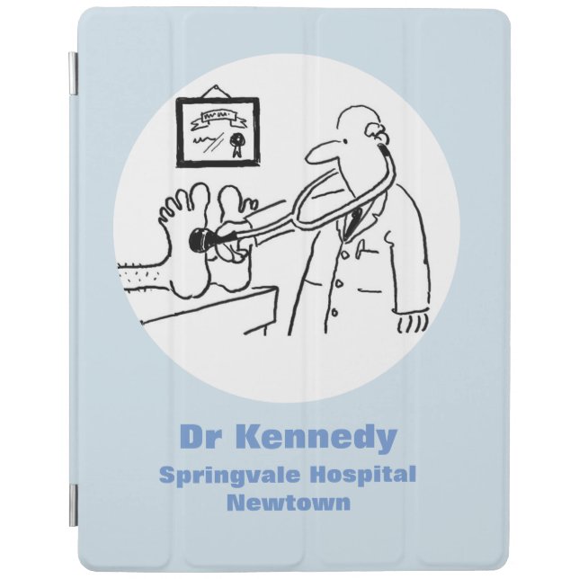 Doctor with Stethoscope Checking Feet iPad Smart Cover (Front)