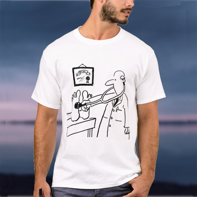 Doctor with Stethoscope Checking Feet T-Shirt (Creator Uploaded)