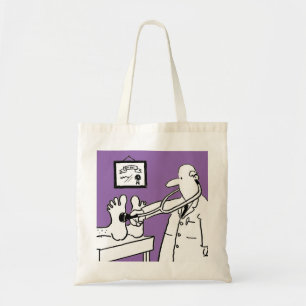 Doctor with Stethoscope Checking Feet Tote Bag