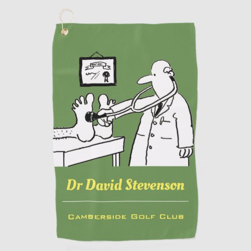 Doctor with Stethoscope Medical Golf Towel