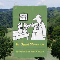 Doctor with Stethoscope Medical Golf Towel
