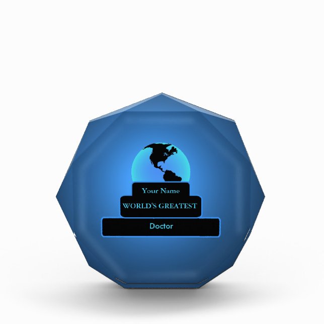Doctor World's Greatest Custom Award (Front)