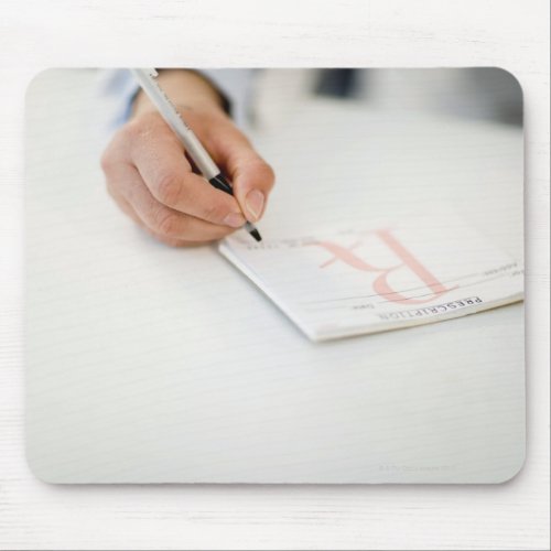 Doctor writing prescription mouse pad