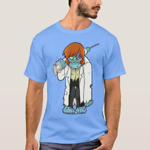 Doctor Zombie Halloween Monster Syringe Doctor Dea T-Shirt