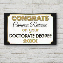 Doctorate Degree Congrats! Personalized banner