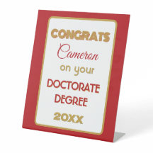 Doctorate Degree Congrats! Personalized