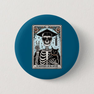 Doctorate Dissertation Phd Grad Tarot Design Button