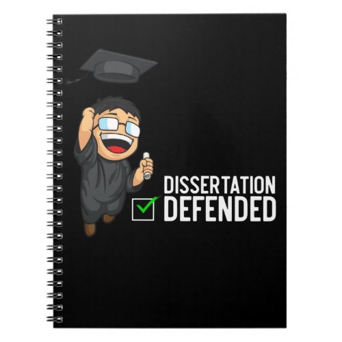 Doctorate Graduation Dissertation Defense PhD Notebook