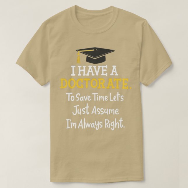 doctorate  T-Shirt (Design Front)