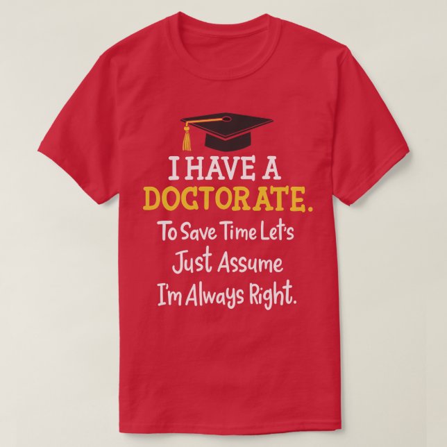 doctorate T-Shirt (Design Front)