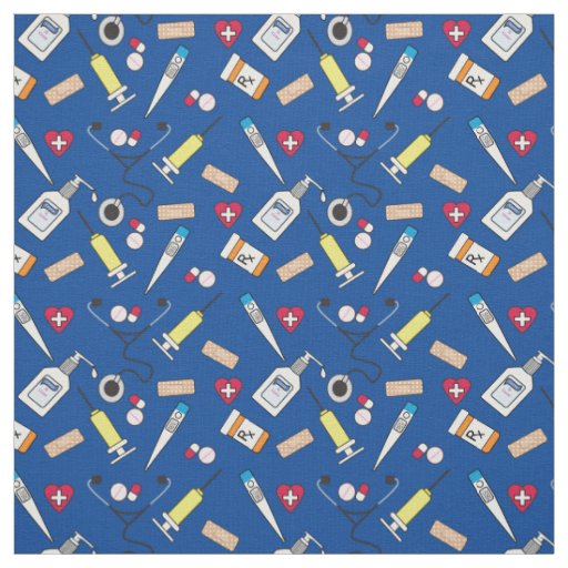 Doctor's and Nurse's Supplies Cute Fabric