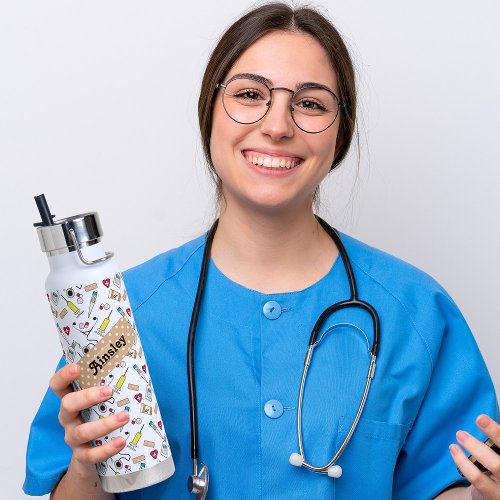 Doctors and Nurses Supplies Cute Personalized Water Bottle