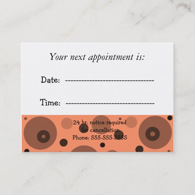 Doctors Appointment Card (Front)