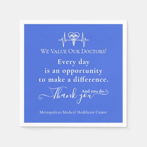 Doctors Appreciation Week Healthcare Symbol Bulk Napkins