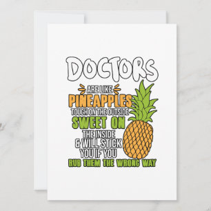 Doctors Are Like Pineapples. Holiday Card