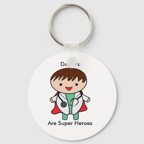 Doctors Are Super Heroes Kawaii Keychain