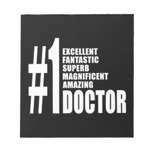 Doctors Birthdays Gifts : Number One Doctor Notepad