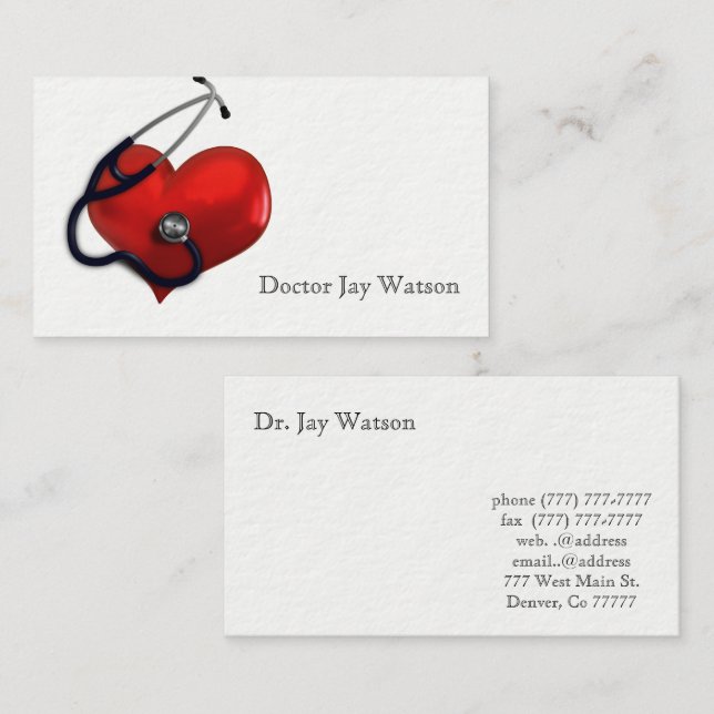 Doctors Business Card (Front/Back)