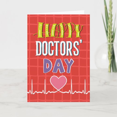 Doctors Day _ Bold Colors Fun Fonts Card