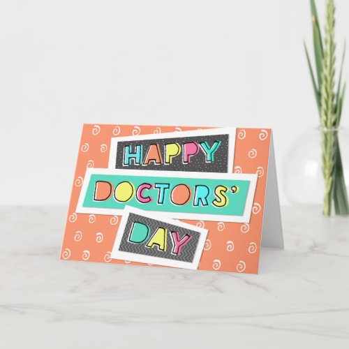 Doctors Day Card _ Fun Font and Colorful