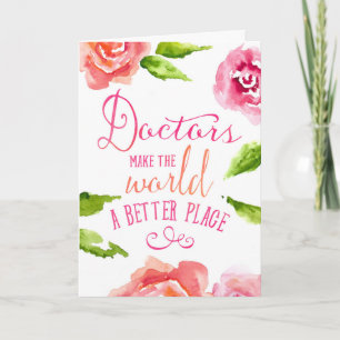 Doctors' Day Card - Typographic Doctors Aphorism
