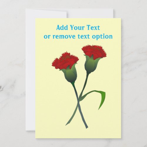 Doctors Day Carnations Holiday Card