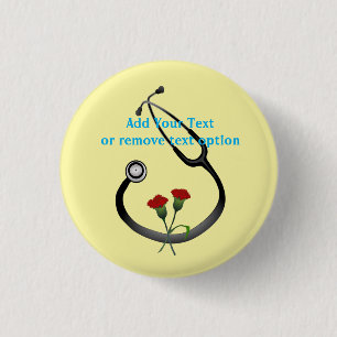 Doctor's Day Stethoscope  Button