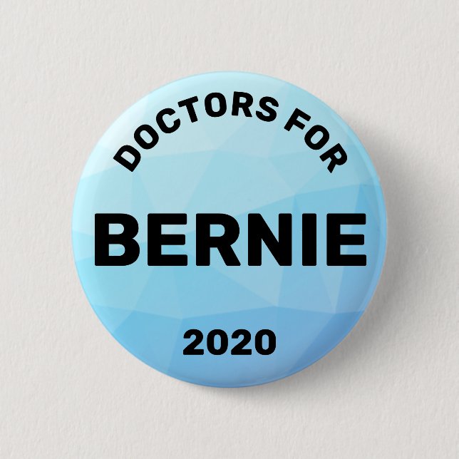 Doctors for Bernie Sanders 2020 Button (Front)