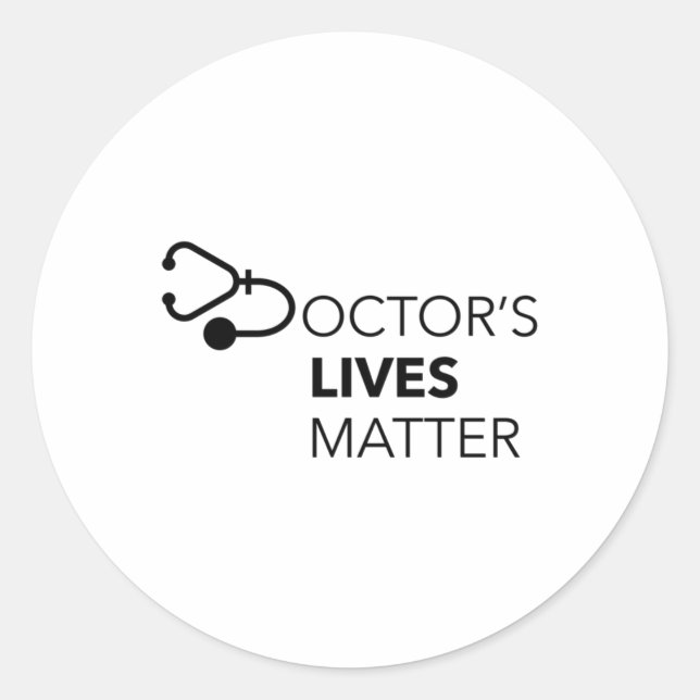 Doctor's Lives Sticker  (Front)