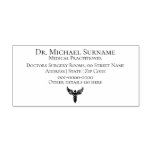 Doctors Medical Professionals DIY caduceus ink Self-inking Stamp