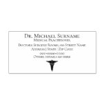 Doctors Medical Professionals DIY caduceus Self-inking Stamp