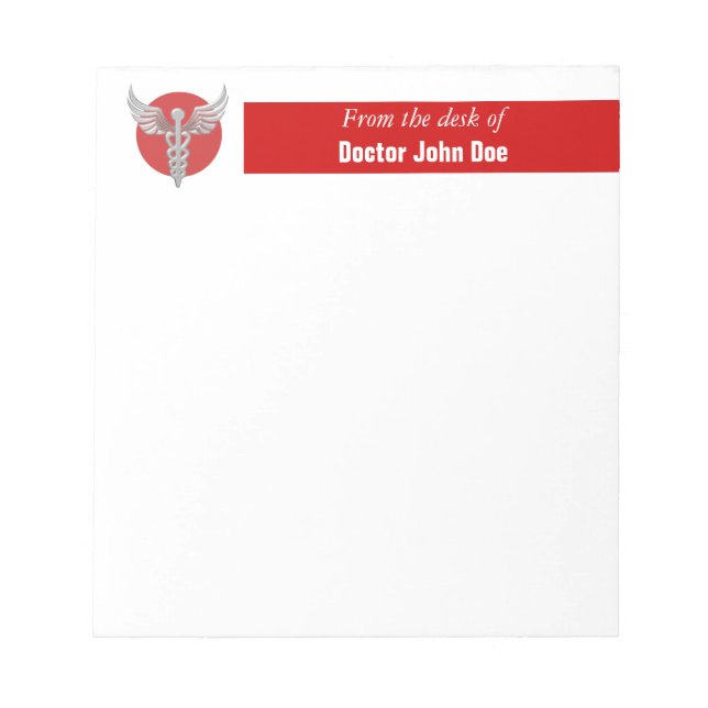 Doctors nurses prescription | Personalize Notepad (Front)
