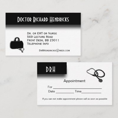 Doctors Office Appointment on Back