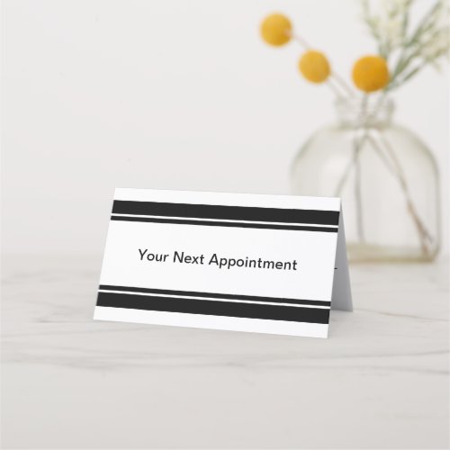 Doctors Office Black and White Your Next Appointment Card