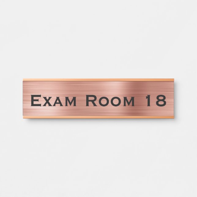 Doctor's Office Dentist Exam Room Door Sign (Front)