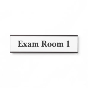 Doctor's Office Dentist Exam Room Door Sign