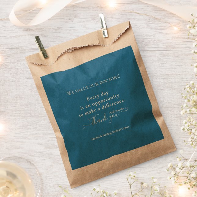 Doctors Physicians Appreciation Week Month Bulk  Favor Bag (Clipped)
