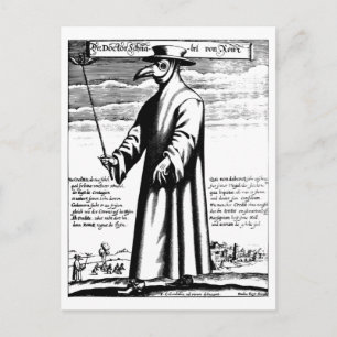 Doctor's Plague Mask We Shall Meet Again Postcard