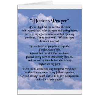 doctors prayer cards