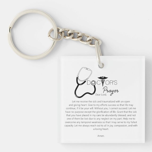 Doctors Prayer Keychain (Front)