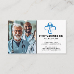 Doctors Smiling   Medical Logo Business Card