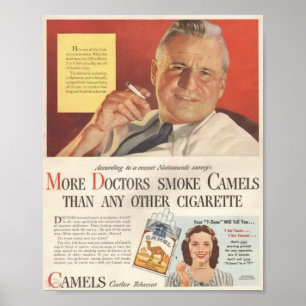 DOCTORS SMOKE CAMEL POSTER