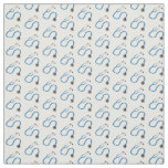 Doctor's Stethoscope Pattern on White Fabric