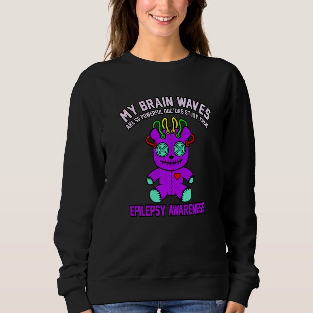 Doctors Study Brain Waves Epilepsy Awareness Month Sweatshirt (Front)