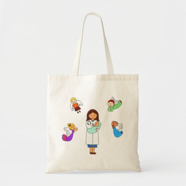 Doctors Surrounded by Angels Tote Bag (Front)